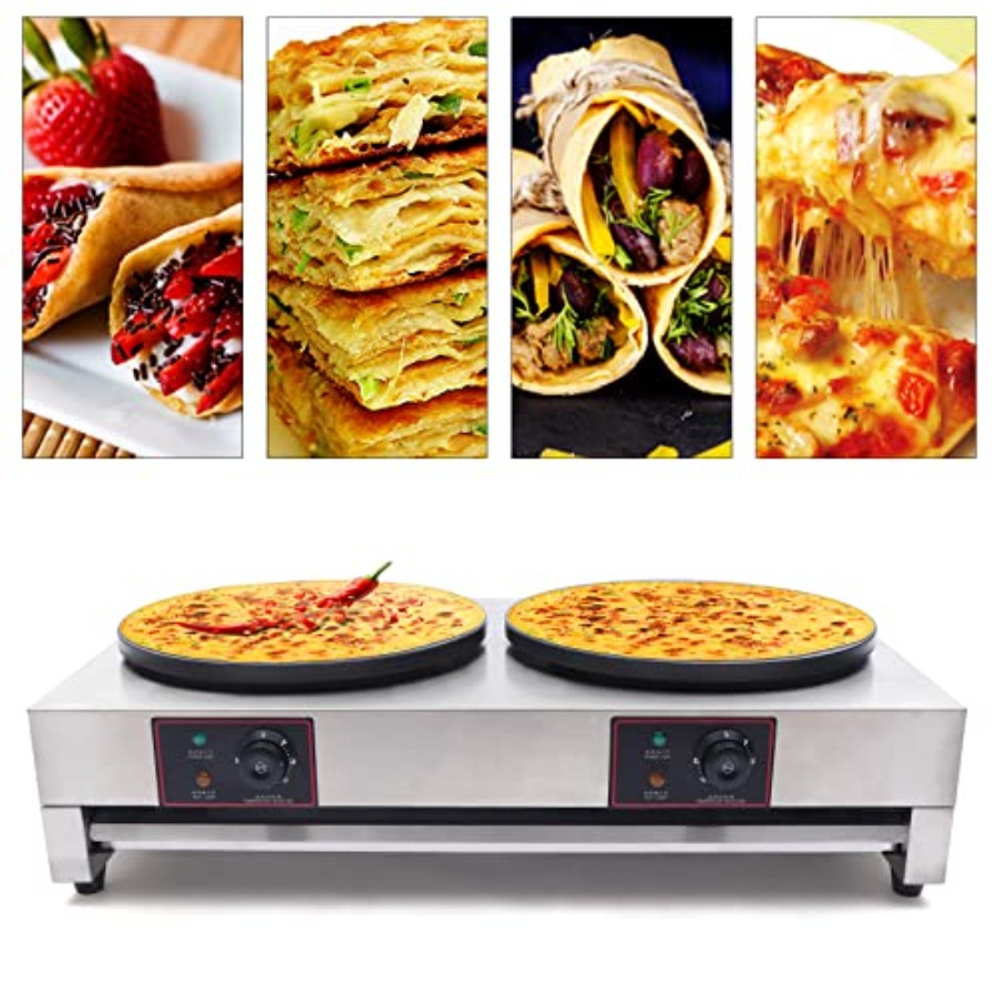 Crepe Maker Non Stick - Commercial 16 Inches Electric Crepe Maker