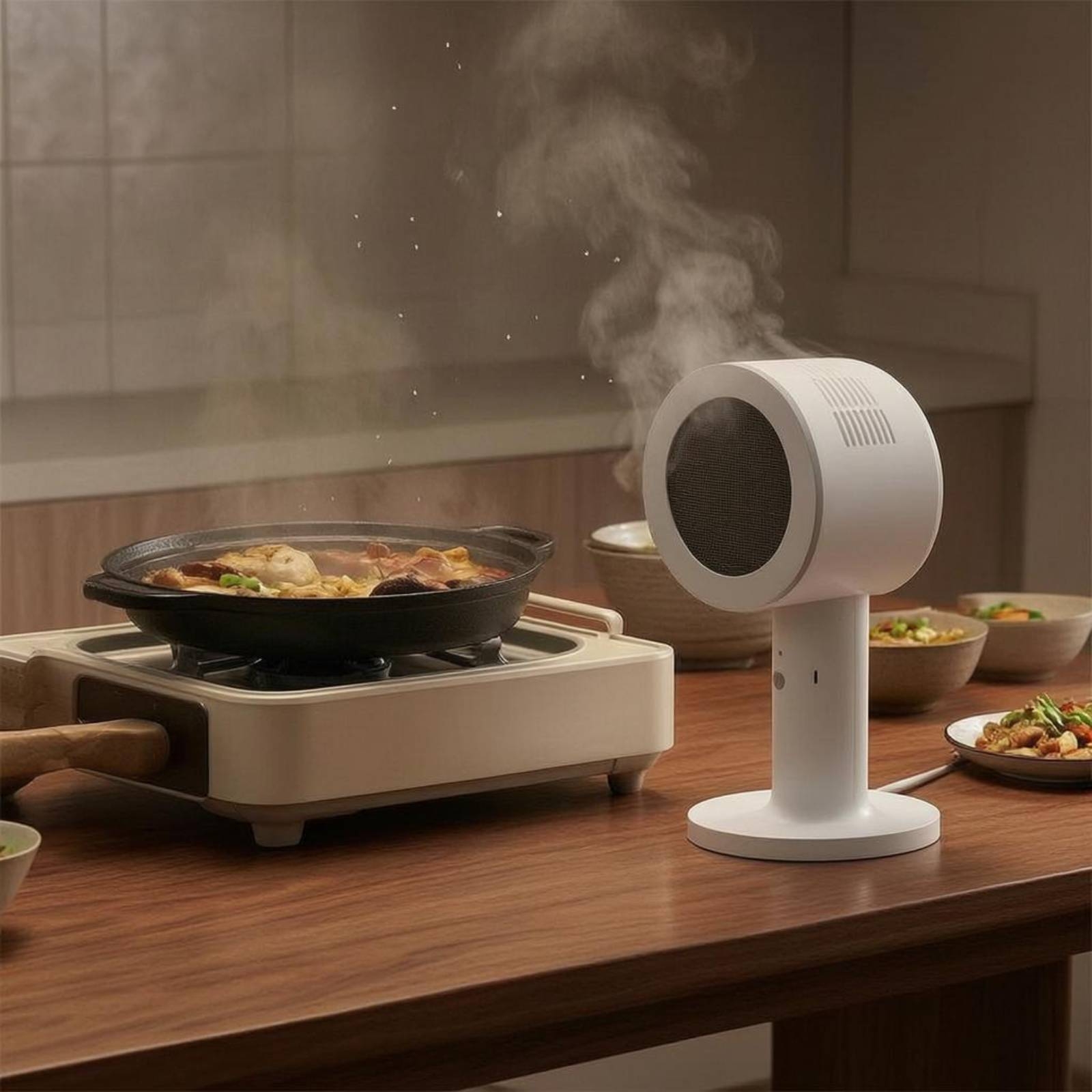 Kitchen Appliances Usa - Desktop Smoke Extractor Upright Cooking Fume