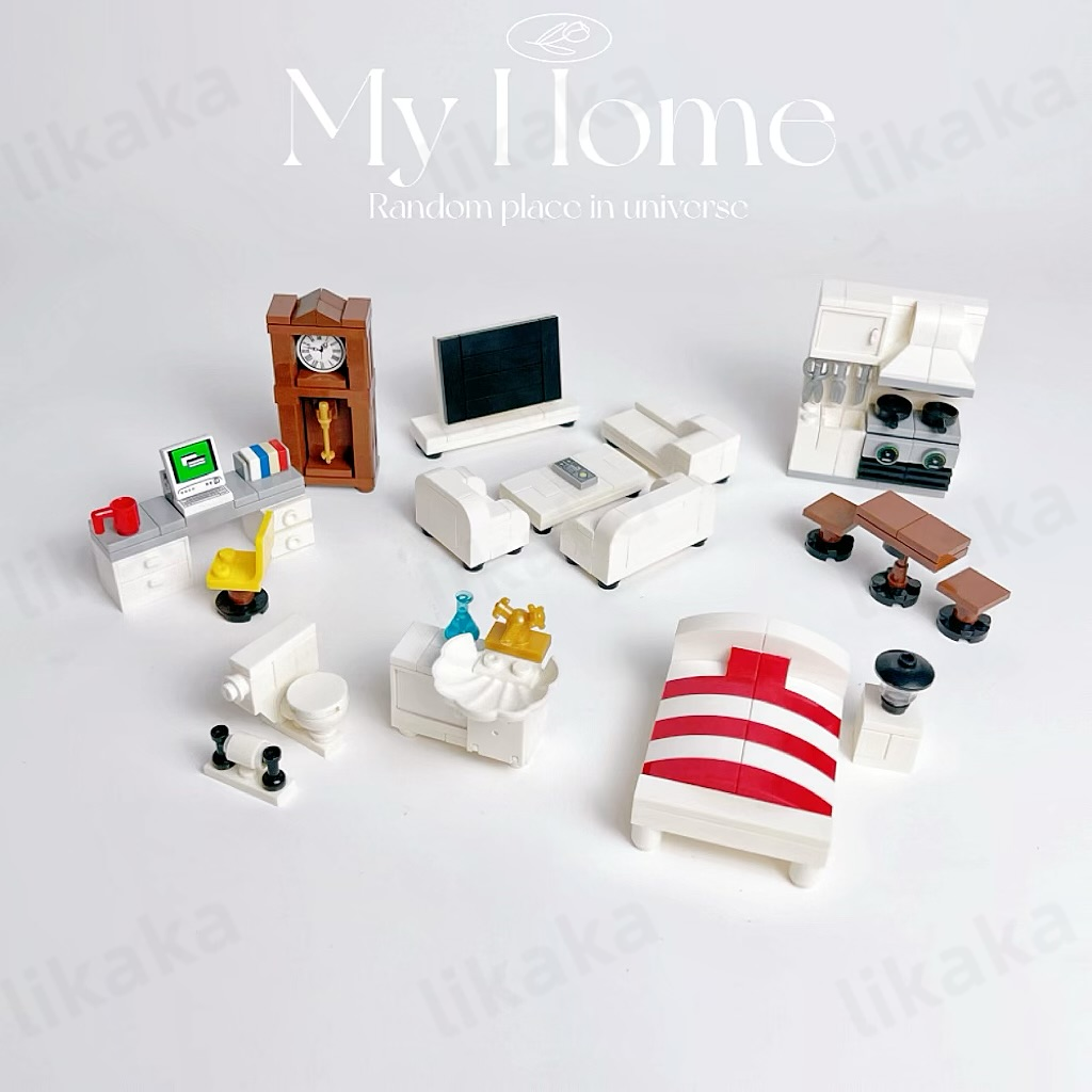 Kitchen Appliances Kids - MOC House Furniture Blocks Compatible City