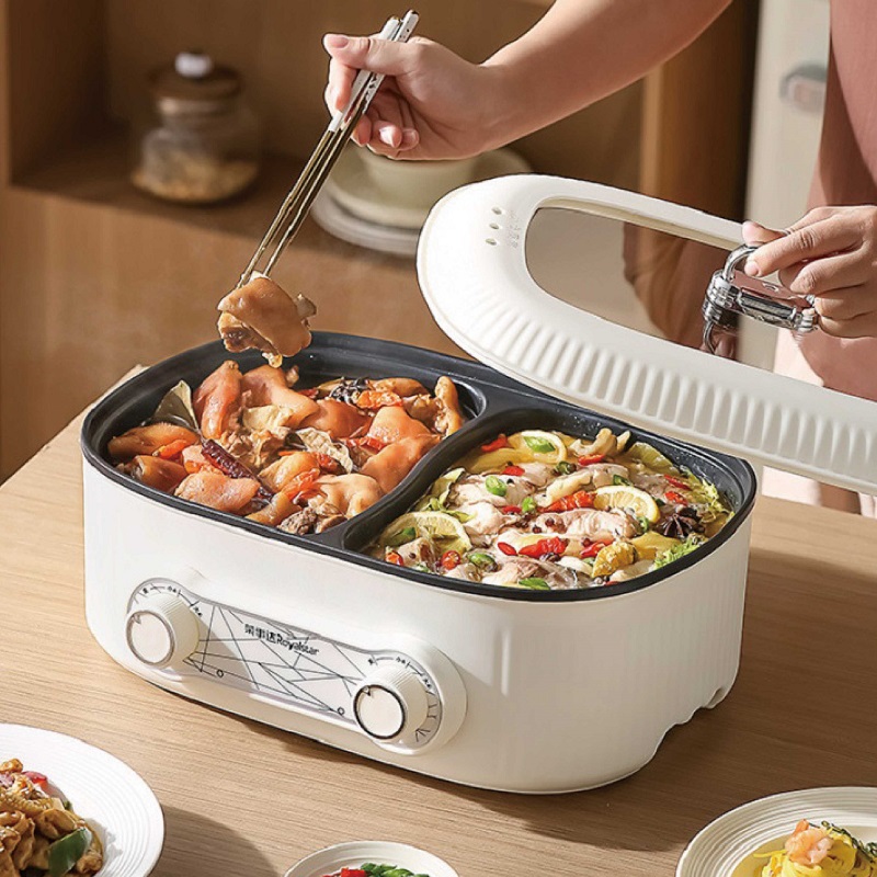 Fondue Set Electric - 6L Double Liner Electric Hot Pot