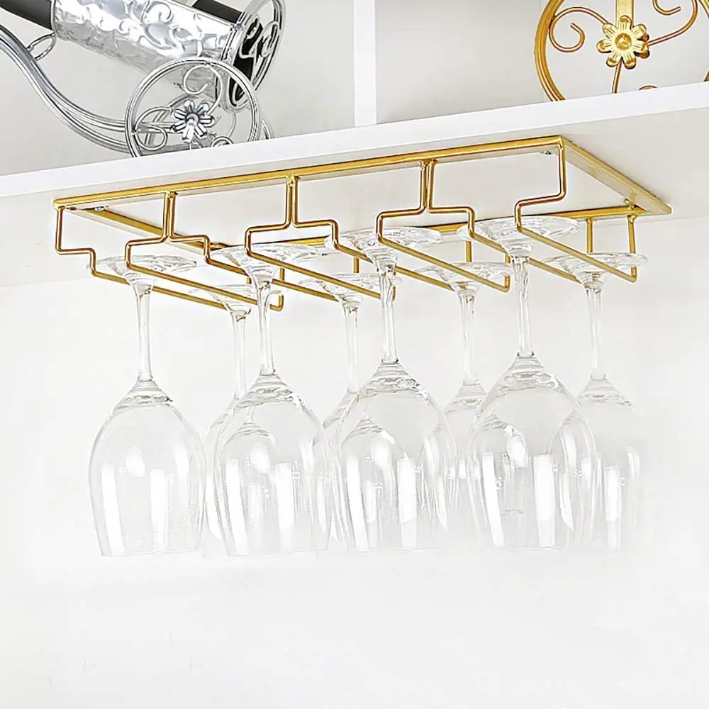 1PCS Wine Glass Rack Under Cab - Kitchen Appliances Shelves ulasan dan harga