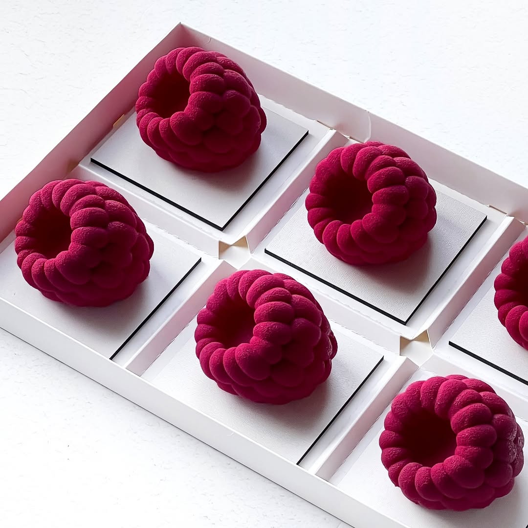 6/12/24-Cell Raspberry Design  - Kitchen Appliances Baking ulasan dan harga