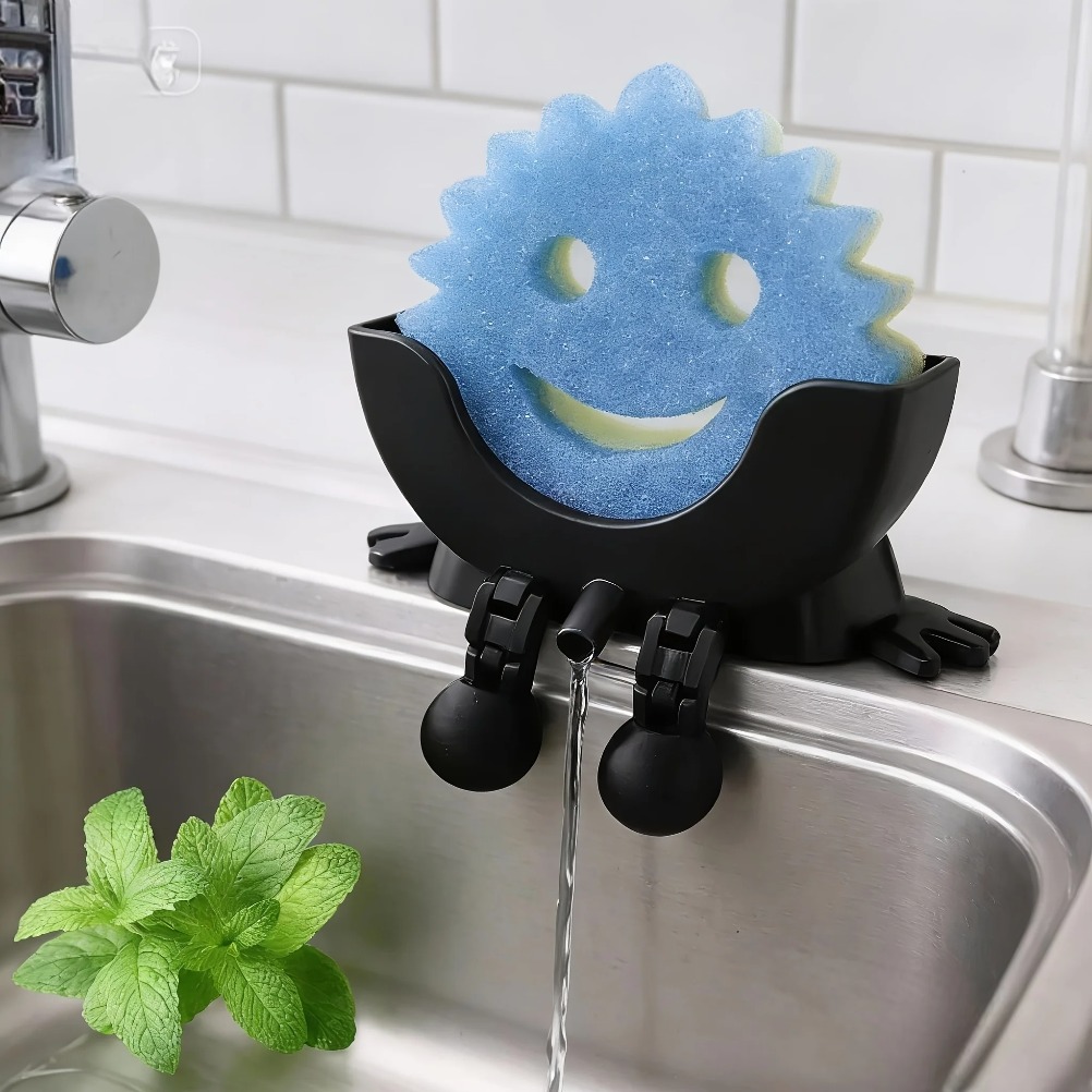 Drainable Soap & Sponge Holder - Kitchen Appliances Shelves ulasan dan harga