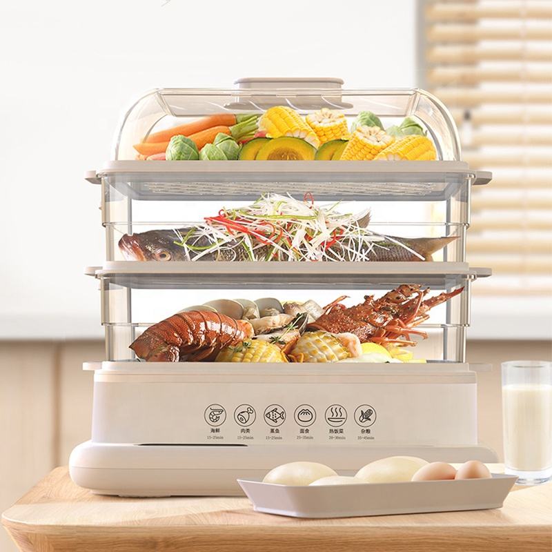 34L 800W Electric Steamer - 3- - Kitchen Appliances Wholesale ulasan dan harga