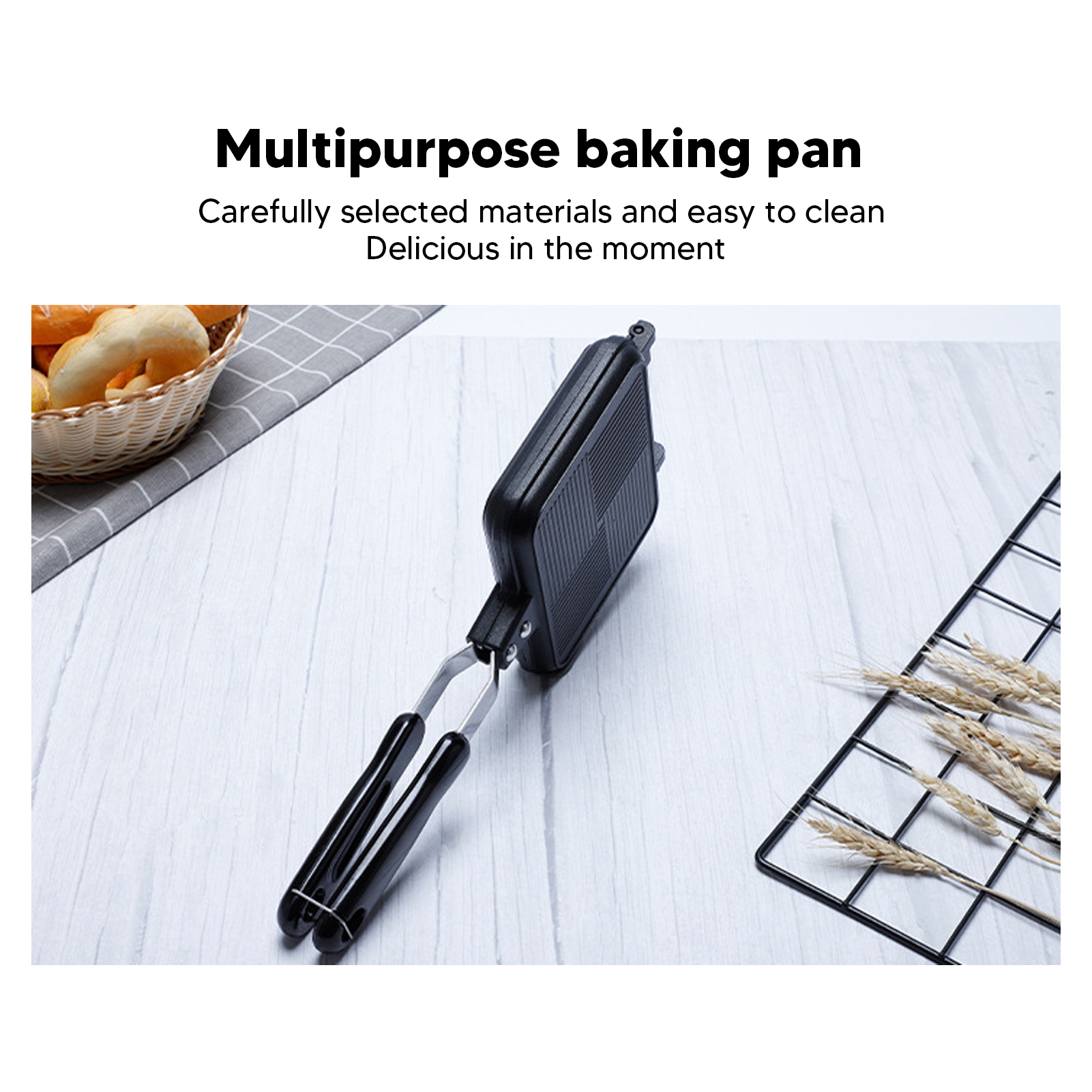 Double-Sided Non-Stick Sandwic - Crepe Maker Non Stick ulasan dan harga