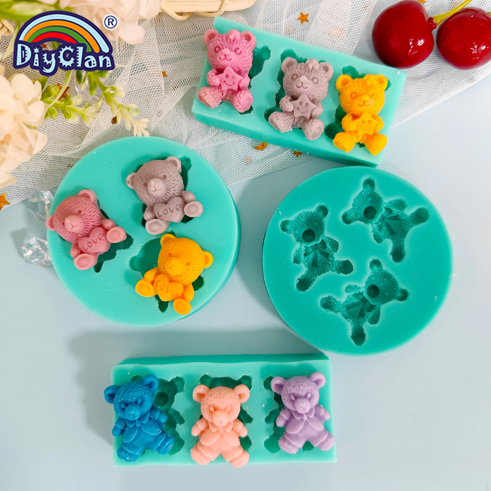 Cute Mini Bear Silicone Mold F - Kitchen Appliances Baking ulasan dan harga