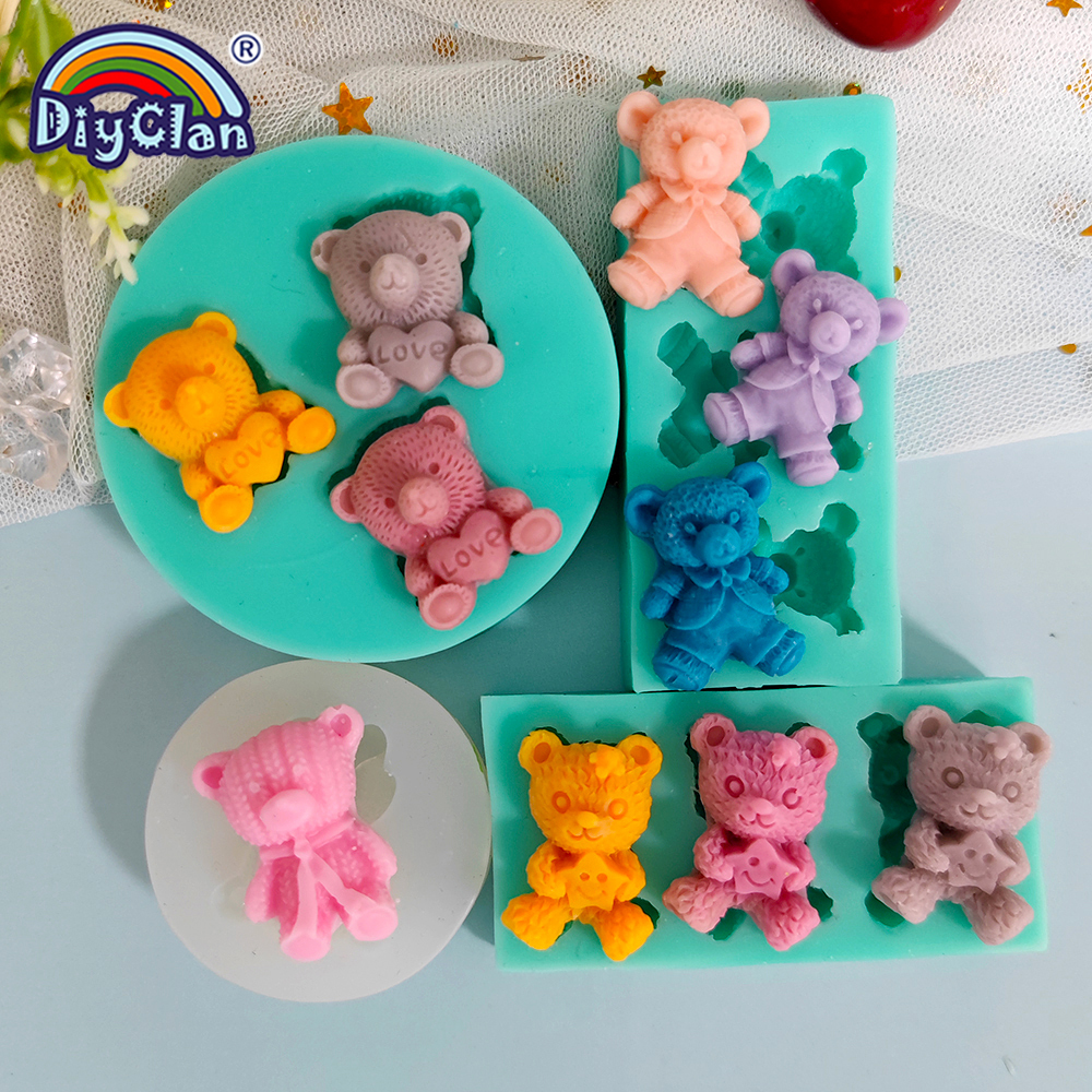 Cute Mini Bear Silicone Mold F - Kitchen Appliances Baking ulasan dan harga
