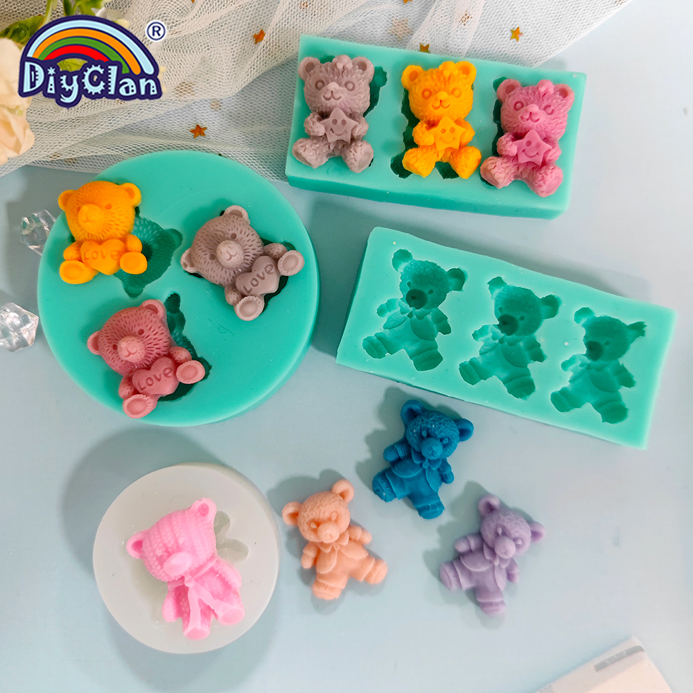 Cute Mini Bear Silicone Mold F - Kitchen Appliances Baking ulasan dan harga