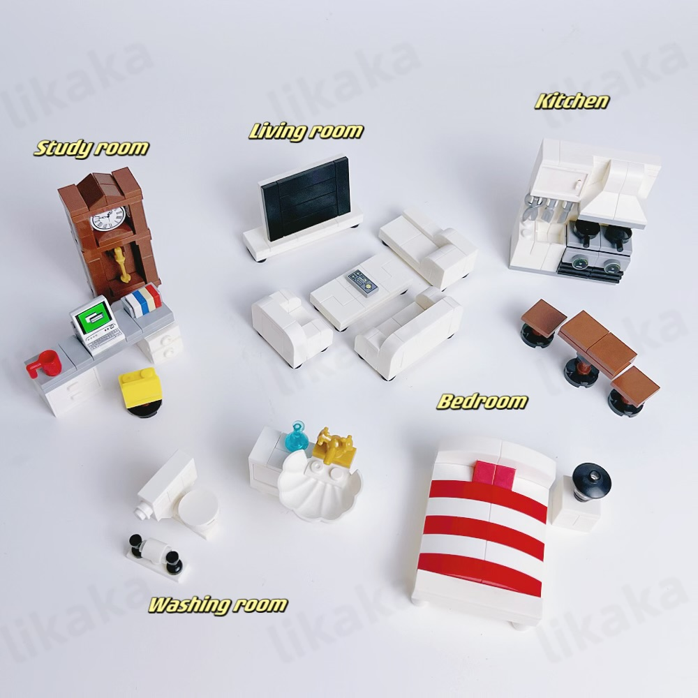 MOC House Furniture Blocks Com - Kitchen Appliances Kids ulasan dan harga