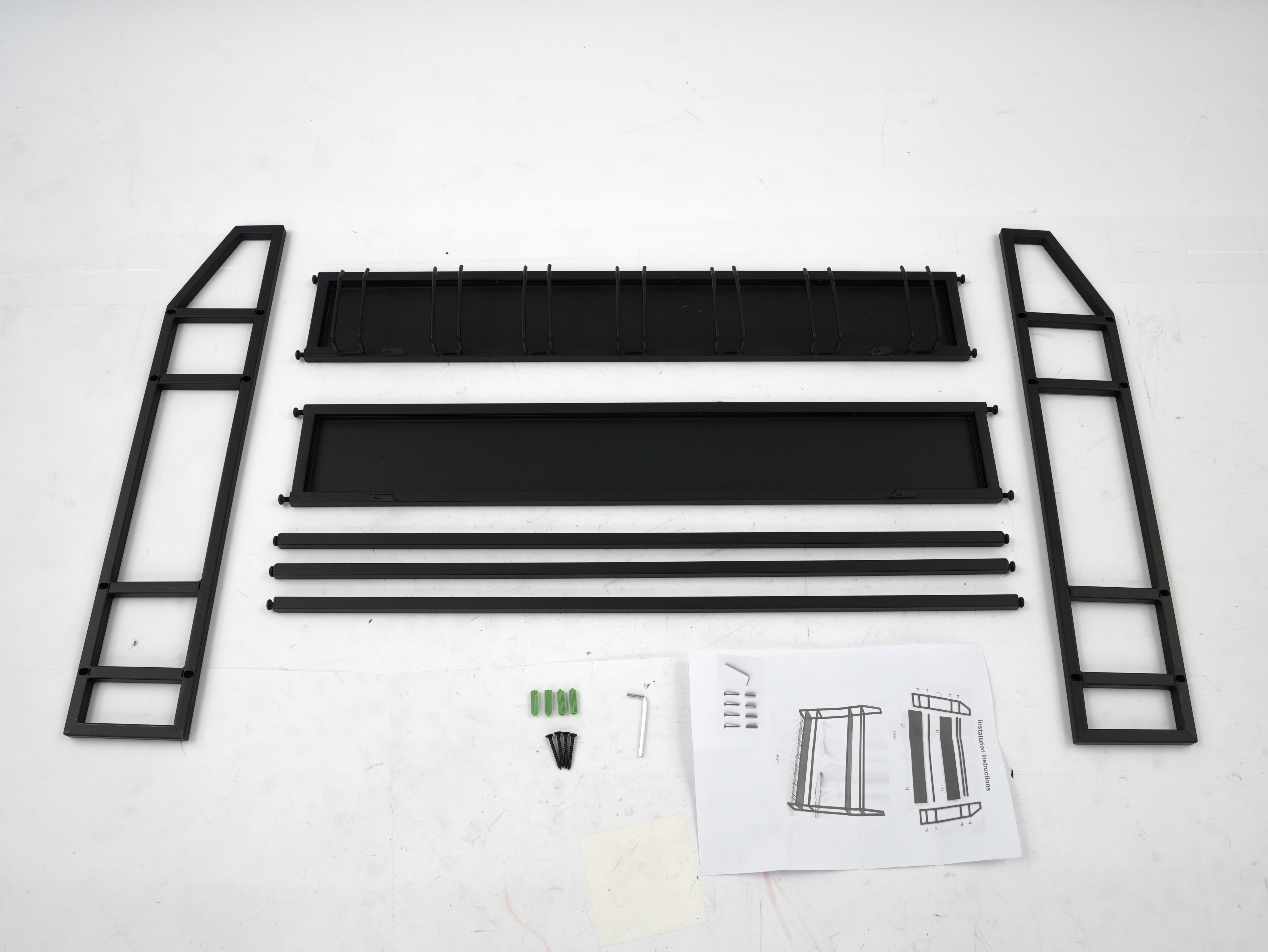 Double-layer Wine Rack Wall-Mo - Kitchen Appliances Shelves ulasan dan harga