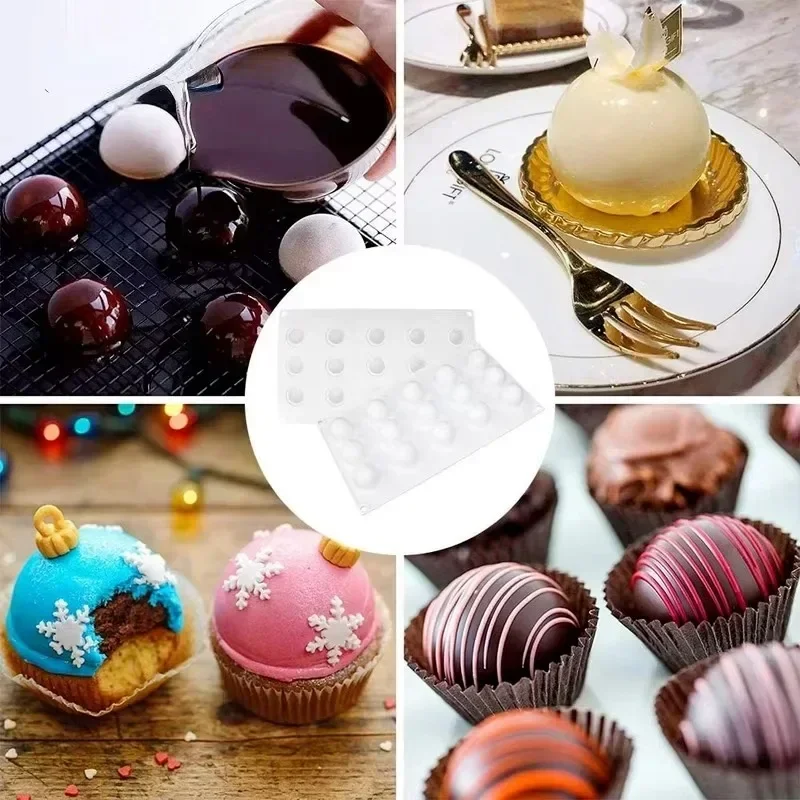 3D Sphere Silicone Mold For Mo - Kitchen Appliances Baking ulasan dan harga