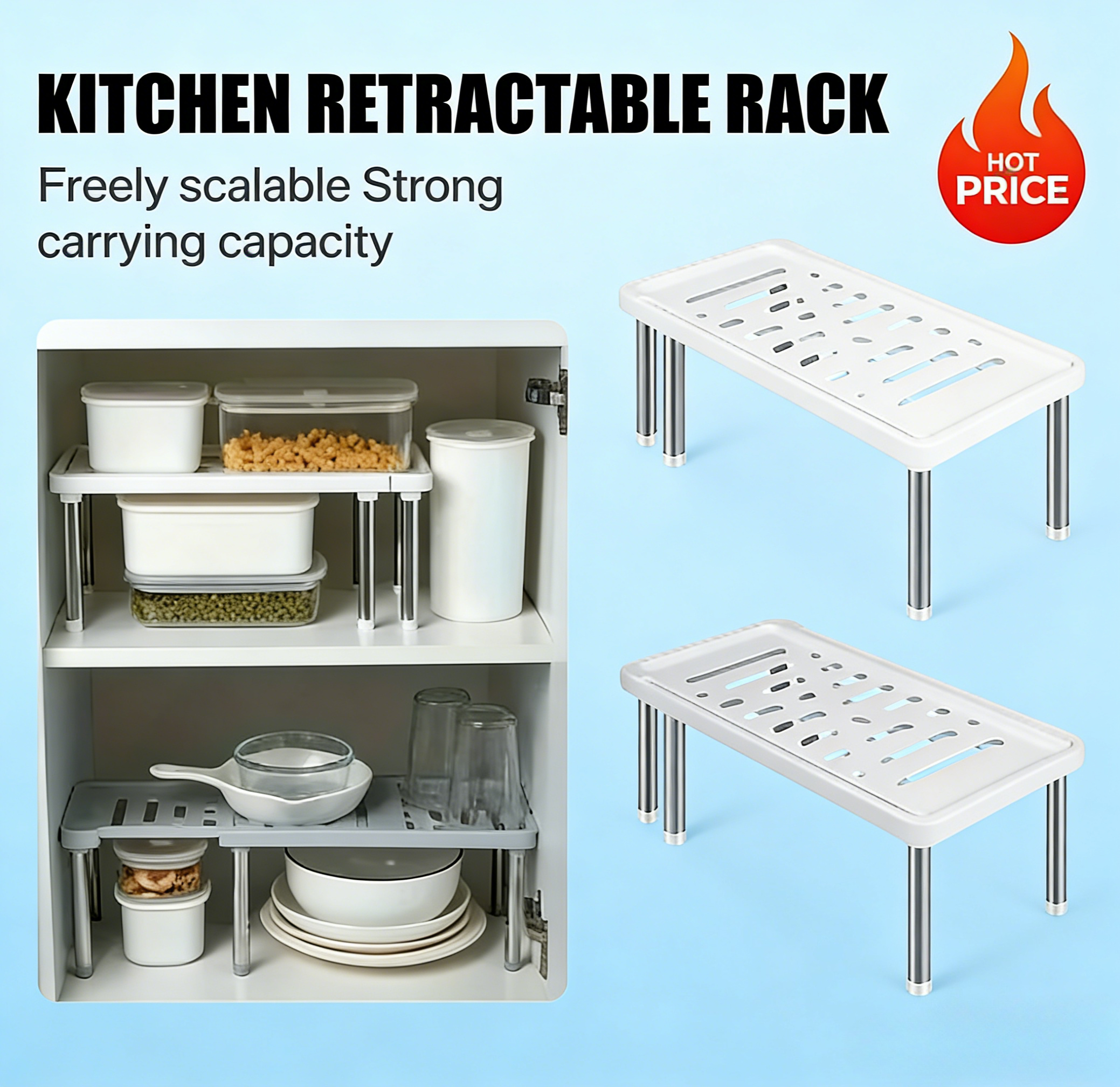 Scalable One Piece Multifuncti - Kitchen Appliances Shelves ulasan dan harga