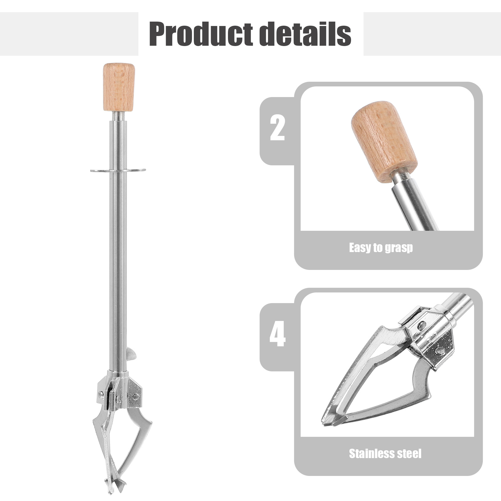 1pc Stainless Steel Food Tong  - Kitchen Appliances Shelves ulasan dan harga