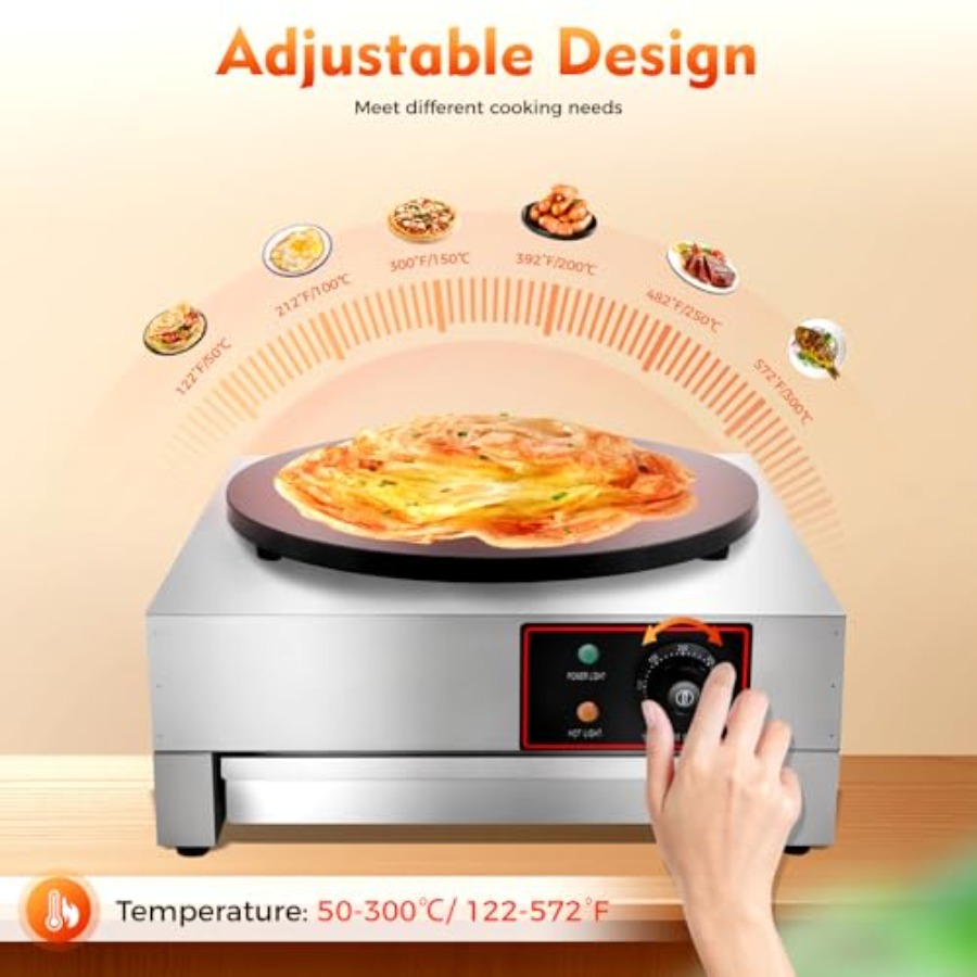 15.75inch Commercial Electric  - Crepe Maker Non Stick ulasan dan harga