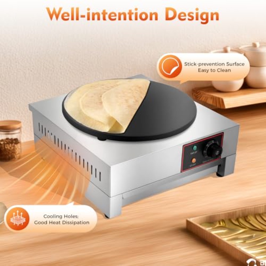 15.75inch Commercial Electric  - Crepe Maker Non Stick ulasan dan harga