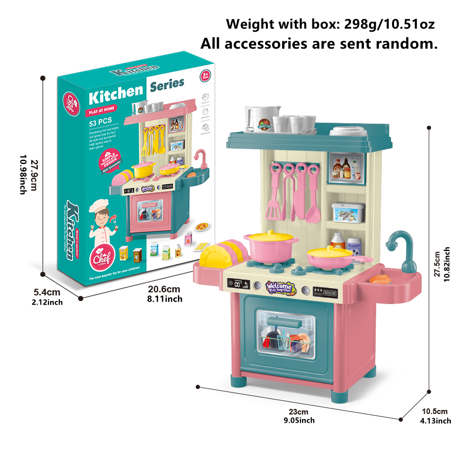 mini 53PCS Pretend Play Kitche - Kitchen Appliances Kids ulasan dan harga