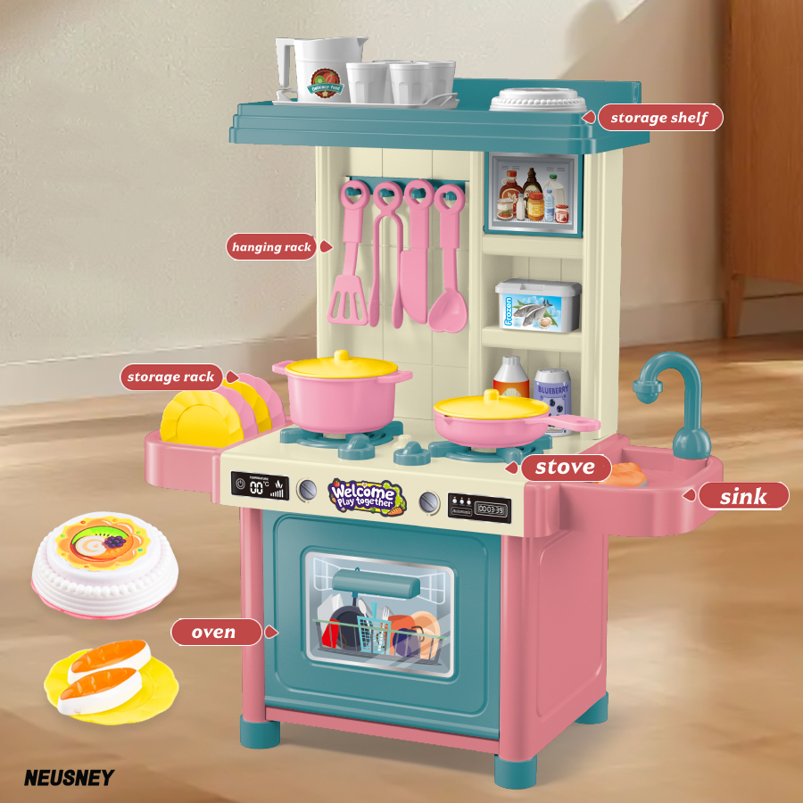 mini 53PCS Pretend Play Kitche - Kitchen Appliances Kids ulasan dan harga