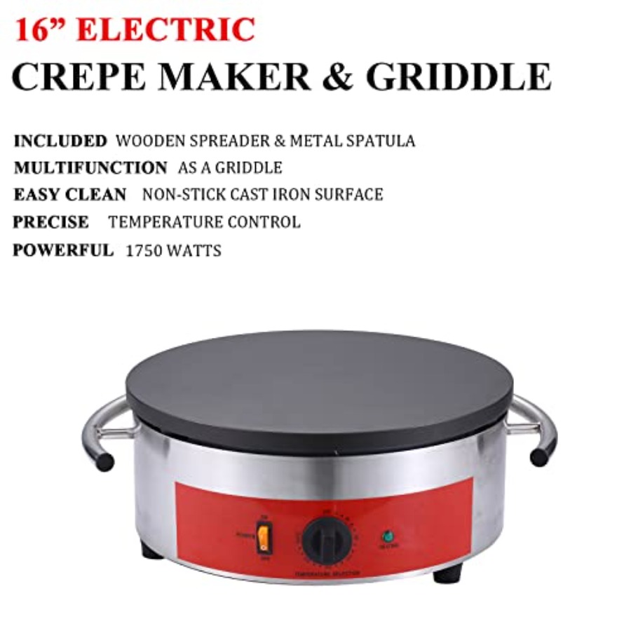 Commercial 16 Inch Crepe Maker - Crepe Maker Non Stick ulasan dan harga