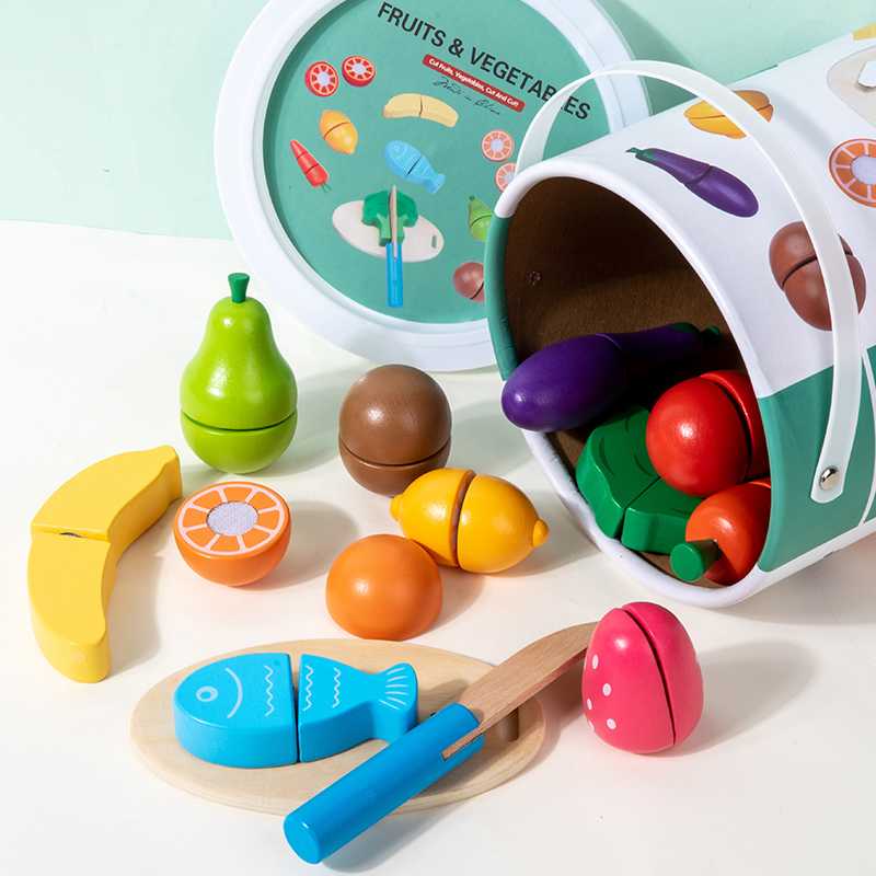 Wooden Pretend Toy Simulation  - Kitchen Appliances Kids ulasan dan harga