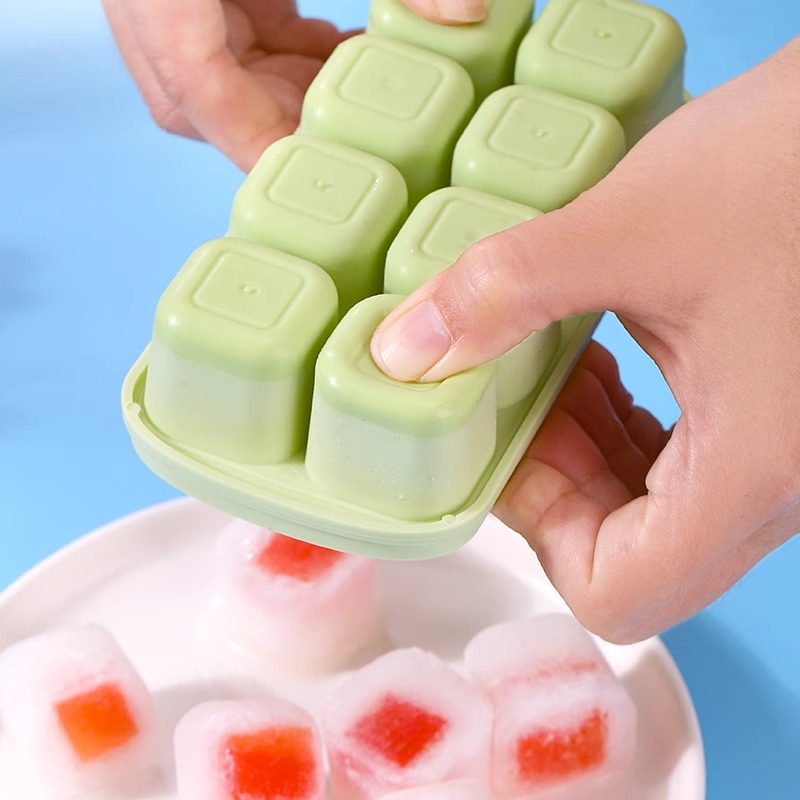 8-Grid Ice Cube Trays Silicone - Kitchen Appliances Shelves ulasan dan harga