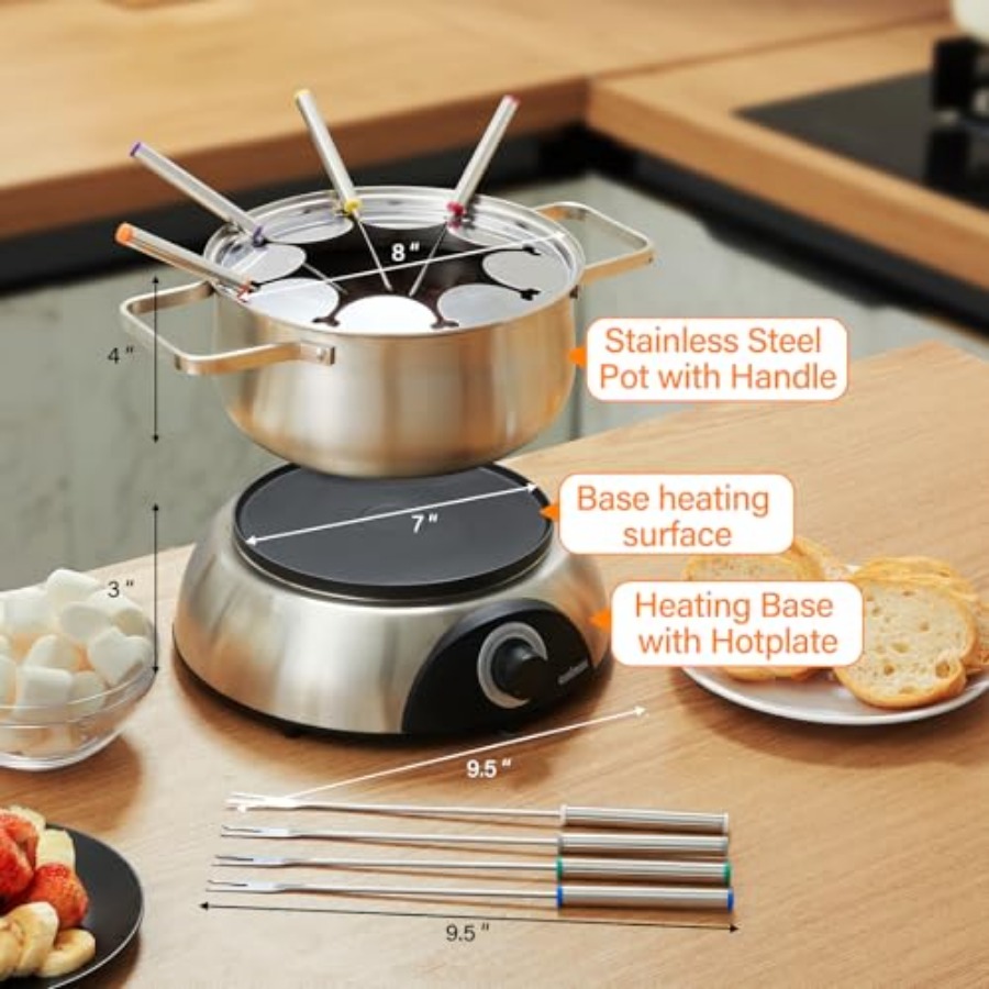 CUSIMAX Electric Fondue Set 15 - Fondue Set Electric ulasan dan harga